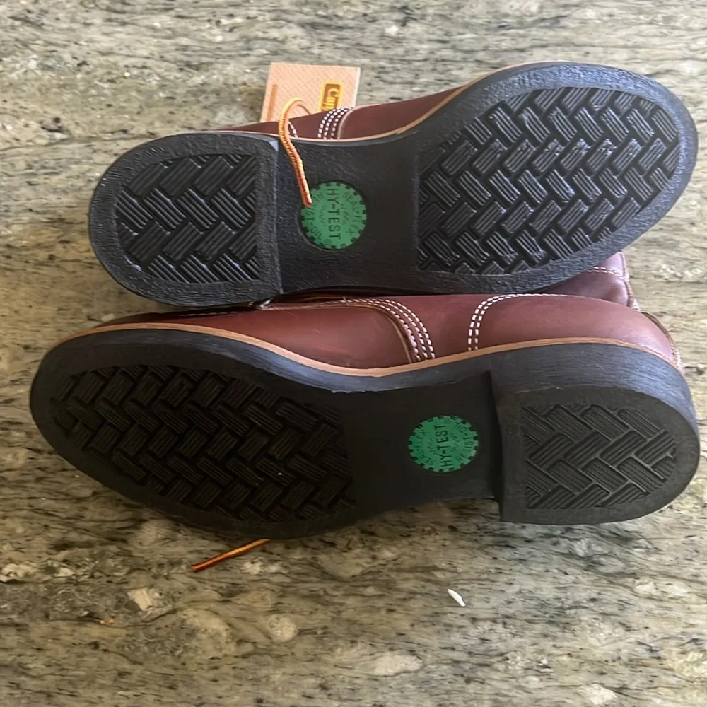 Men’s Hy-test made in USA leather steel toe work boots - Picture 4 of 4